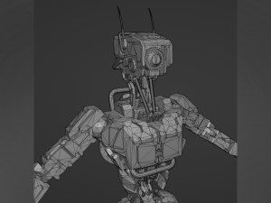 Industrial robot - low-poly game ready model 3D 模型