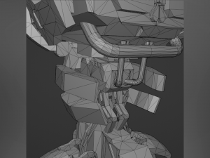 Industrial robot - low-poly game ready model 3D 模型