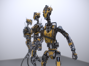 Scout robot gameready model Unity Unreal Engine 3D Модель
