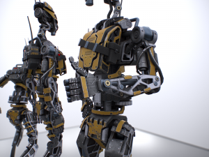 Scout robot gameready model Unity Unreal Engine 3D Модель