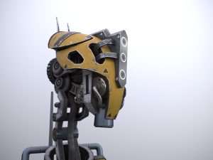 Scout robot gameready model Unity Unreal Engine 3D Модель