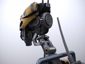 Scout robot gameready model Unity Unreal Engine 3D Модель