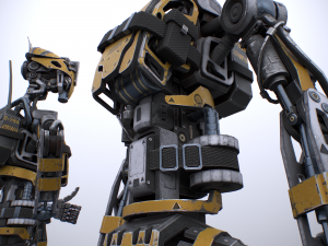 Scout robot gameready model Unity Unreal Engine 3D Модель
