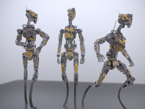 Scout robot gameready model Unity Unreal Engine 3D Модель