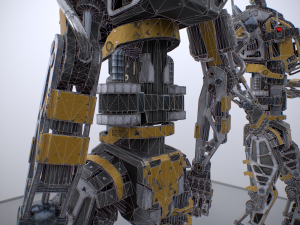 Scout robot gameready model Unity Unreal Engine 3D Модель
