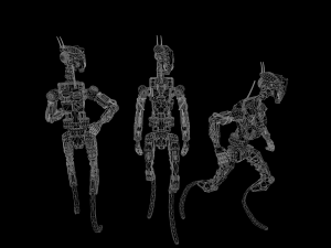 Scout robot gameready model Unity Unreal Engine 3D Модель