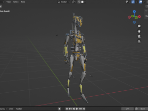 Scout robot gameready model Unity Unreal Engine 3D Модель
