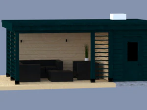 loteng gazebo Model 3D