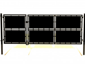 Gate industrial style 3D Model