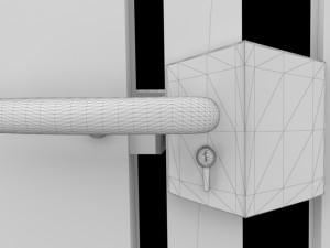 Gate industrial style 3D Model