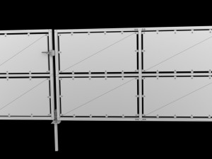 Gate industrial style 3D Model