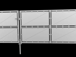 Gate industrial style 3D Model