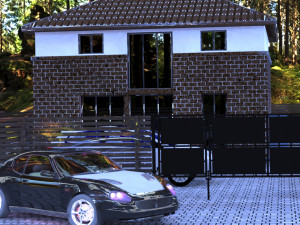 Gate industrial style 3D Model