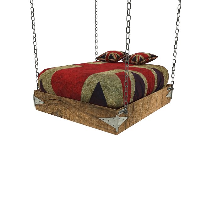 Hanging bed Modelo 3D .c4d .max .obj .3ds .fbx .stl .blend 