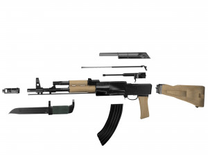 Assault Rifle AK 47 3D Model