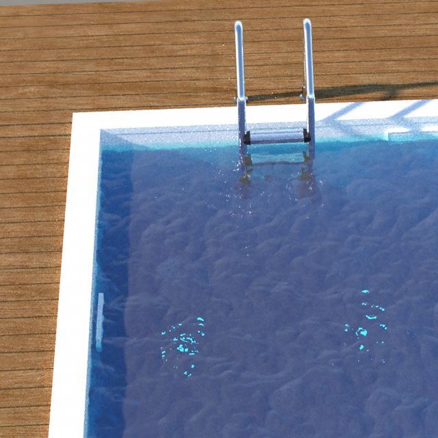 Swimming Pool model 3D Model .c4d .max .obj .3ds .fbx .stl .blend 