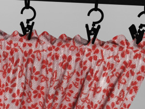 Curtains 3D-Modell