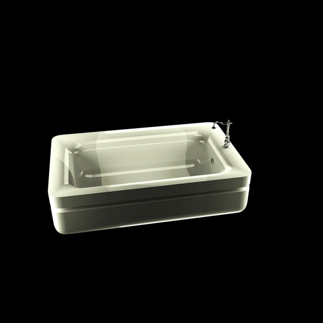 Acrylic bath 3D 模型 .c4d .max .obj .3ds .fbx .stl .blend 