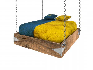 행잉 베드 3D 모델