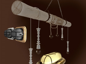 Lamps for Vilage style interiors  3D Models