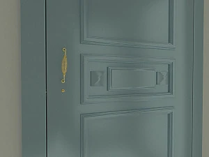 문과 자물쇠 3D 모델