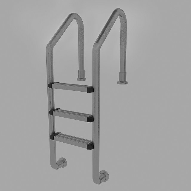 Swimming pool ladder Model 3D .c4d .max .obj .3ds .fbx .stl .blend 