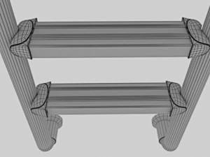 Swimming pool ladder 3D Model