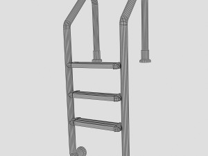 Swimming pool ladder Model 3D
