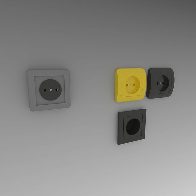 Sockets 3Dモデル .c4d .max .obj .3ds .fbx .stl .blend 