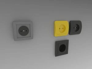 Розетки 3D Модель
