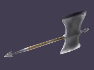 Axe Low Poly 3D Model