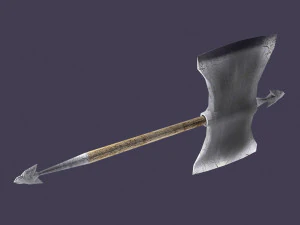 액스 로우 폴리 3D 모델