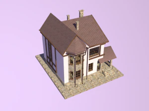 Cotegge Fachwerk Style 3D Model