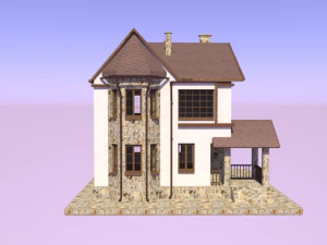 Cotegge Fachwerk Style 3D Model