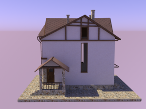 Cotegge Fachwerk Style 3Dモデル