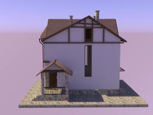 Cotegge Fachwerk Style 3D Model