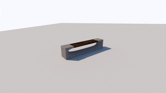 Bench 3D Модель .c4d .max .obj .3ds .fbx .stl .blend 