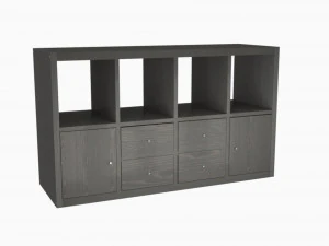 IKEA KALLAX29197572 shelf with 4 inserts 3D Model