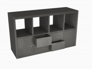 IKEA KALLAX29197572 shelf with 4 inserts 3D Model