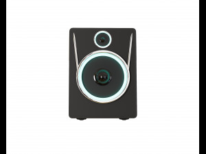 High-frequency modern loudspeaker with illumination 3D Model