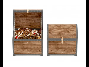 Treasure chests 3D Model