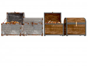 Treasure chests 3D Model