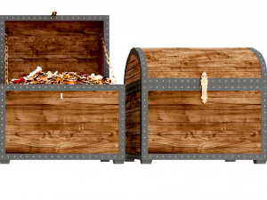 Treasure chests 3D Model