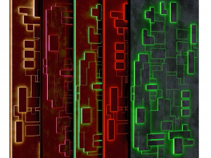 Decorative wall panel for interior Modelo 3D