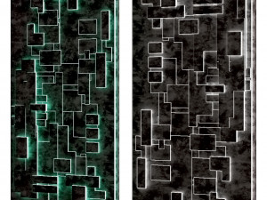 Decorative wall panel for interior Modelo 3D