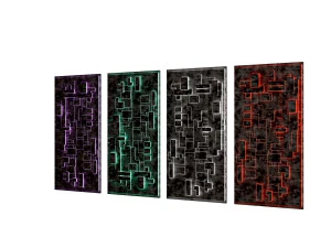 Decorative wall panel for interior 3D Model