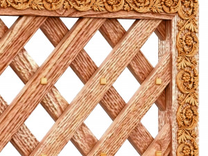 Decorative lattice panel on the wall Model 3D