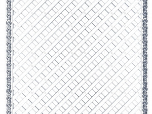 Decorative lattice panel on the wall Model 3D