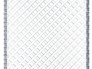 Decorative lattice panel on the wall 3D Model