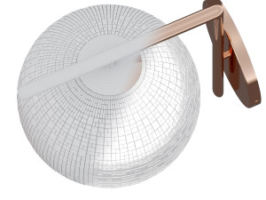 Wall lamp sconce with gilded body 3Dモデル